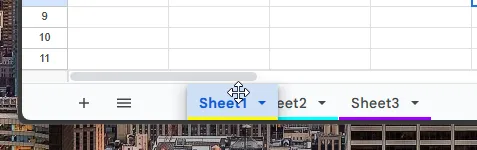 Mengubah urutan sheet via menu klik kanan